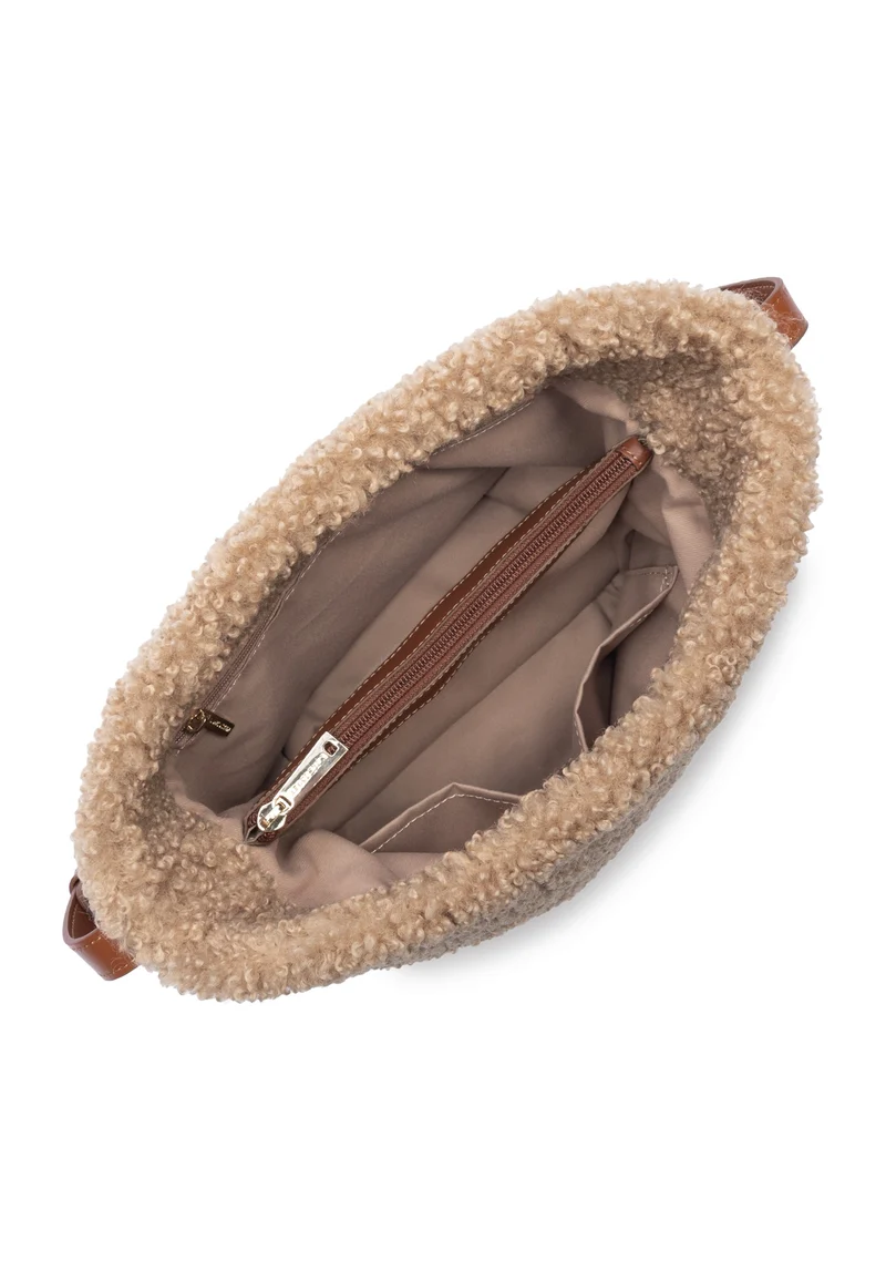 Lancaster Sac seau Aimantée Moumoute Cognac