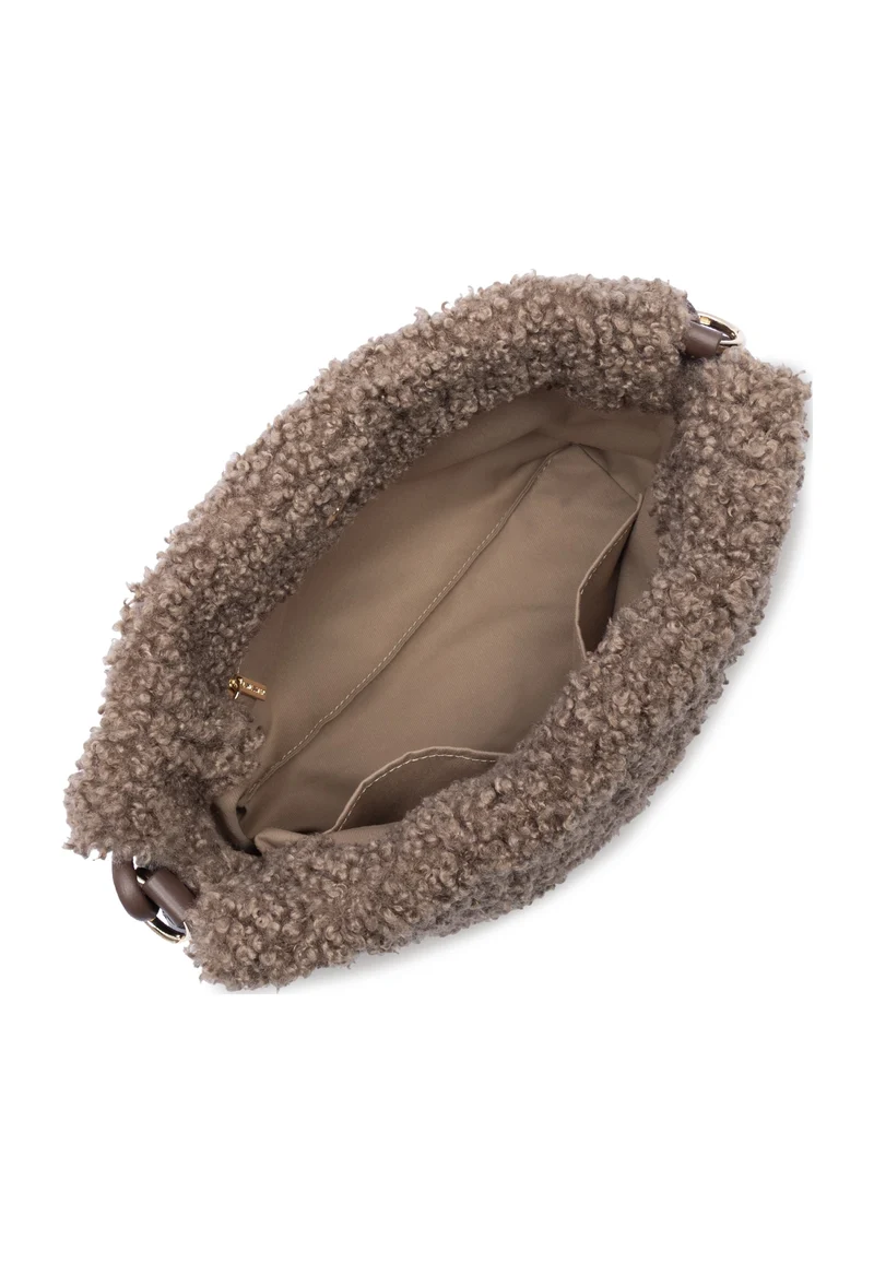 Lancaster Sac besace A lacets coulissants M Moumoute Marron