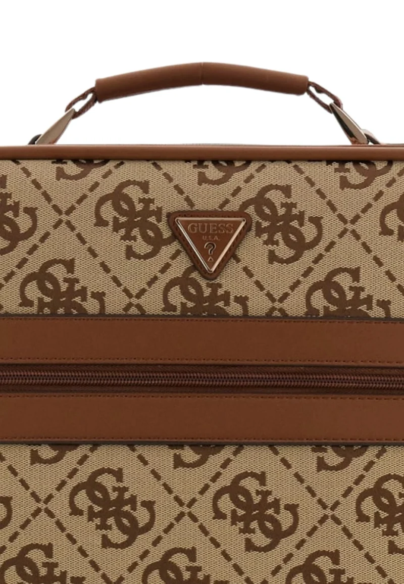 Guess Valise Audrey Monogramme Cognac Logo