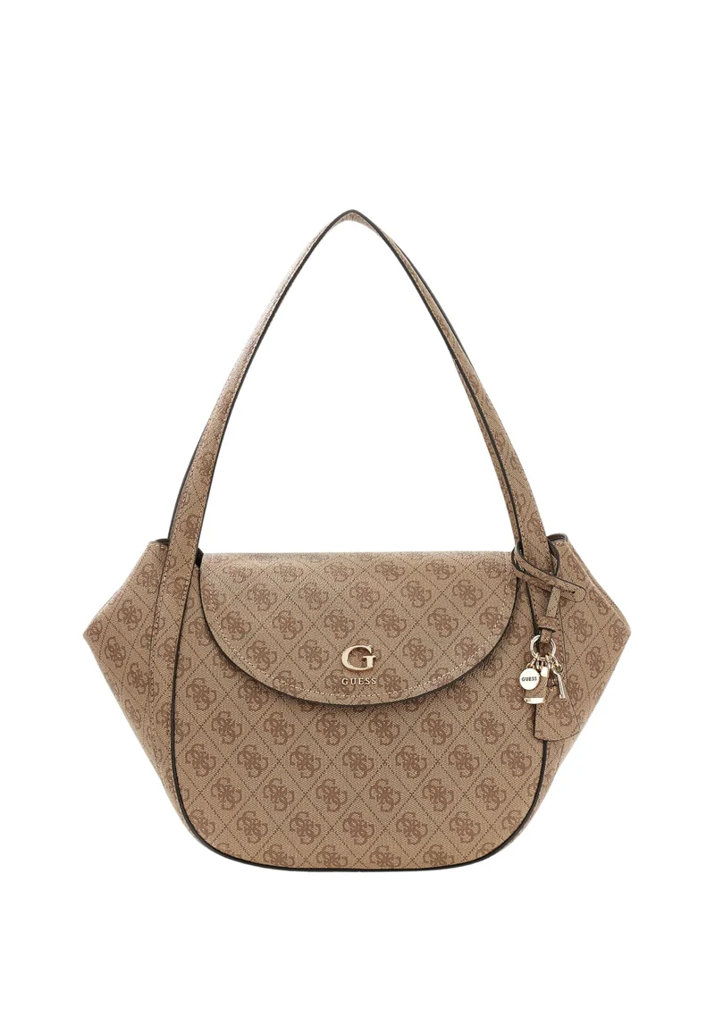 Guess Sac à Rabat Coleen Monogramme Latte Logo