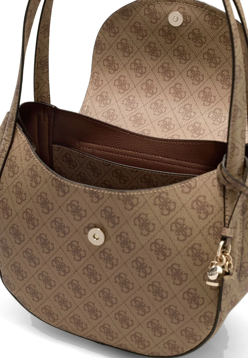 Guess Sac à Rabat Coleen Monogramme Latte Logo