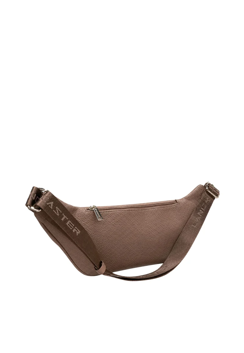 Lancaster Sac banane Zippé Maya Double KBA garni Cuir Marron