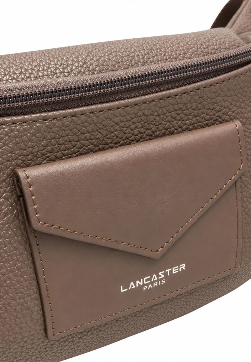 Lancaster Sac banane Zippé Maya Double KBA garni Cuir Marron