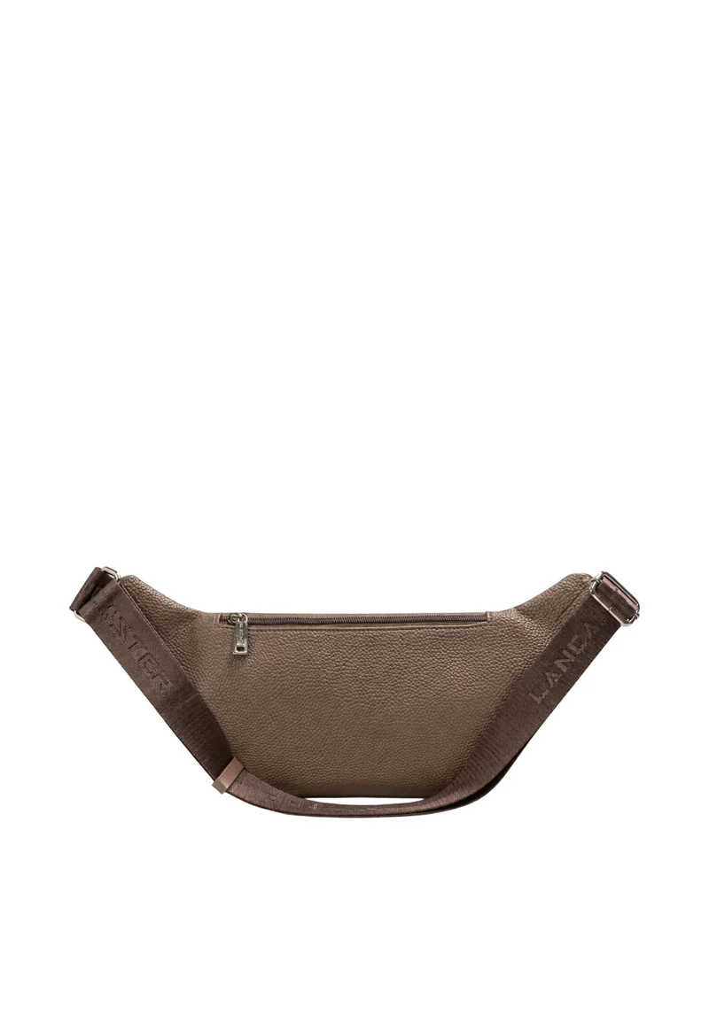 Lancaster Sac banane Zippé Maya Double KBA garni Cuir Marron