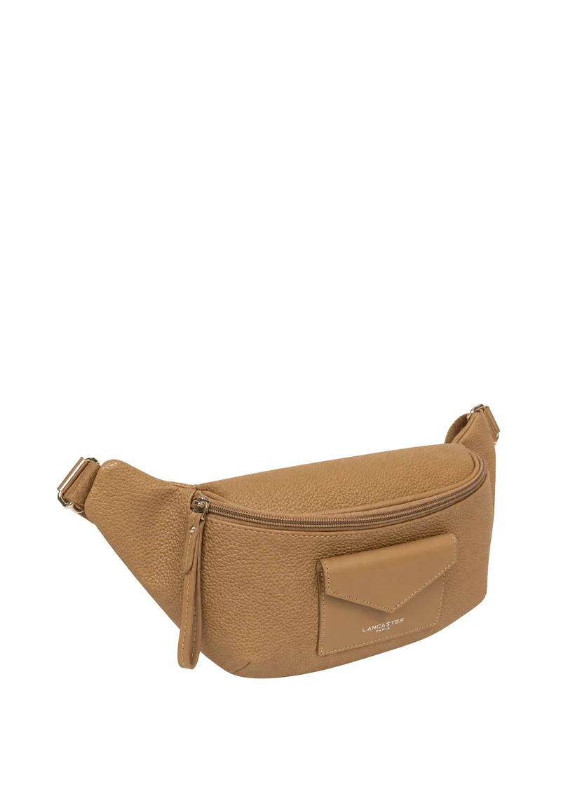 Lancaster Sac banane Zippé Maya Double KBA garni Cuir Praline