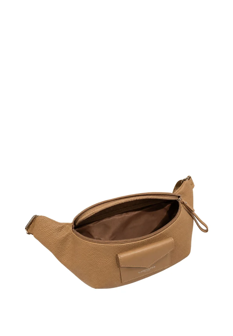 Lancaster Sac banane Zippé Maya Double KBA garni Cuir Praline