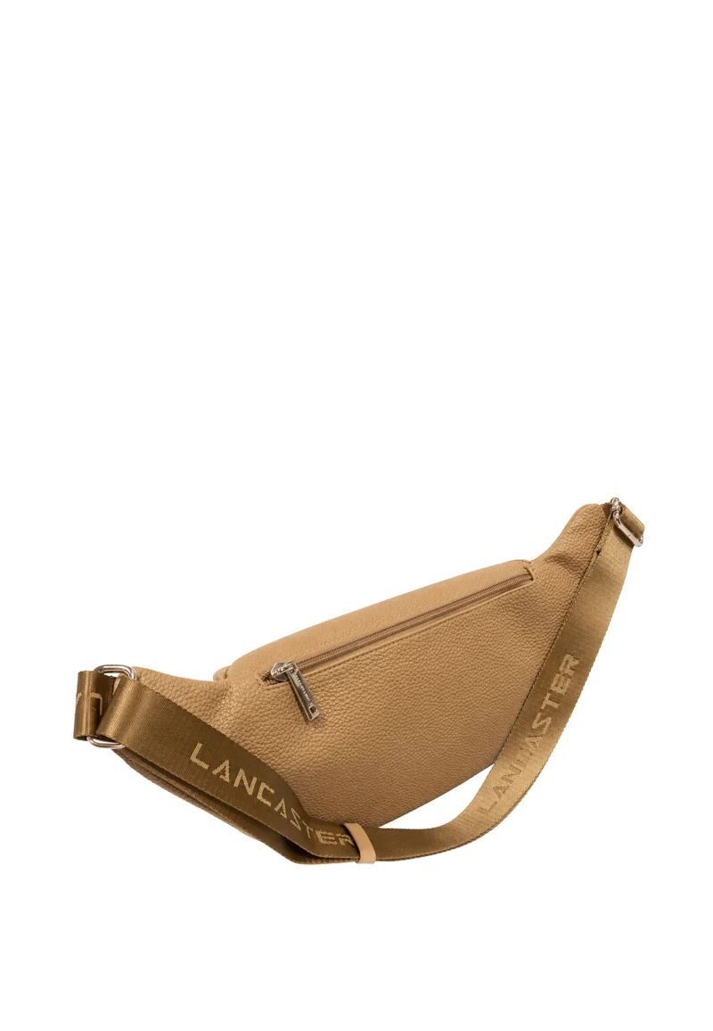 Lancaster Sac banane Zippé Maya Double KBA garni Cuir Praline