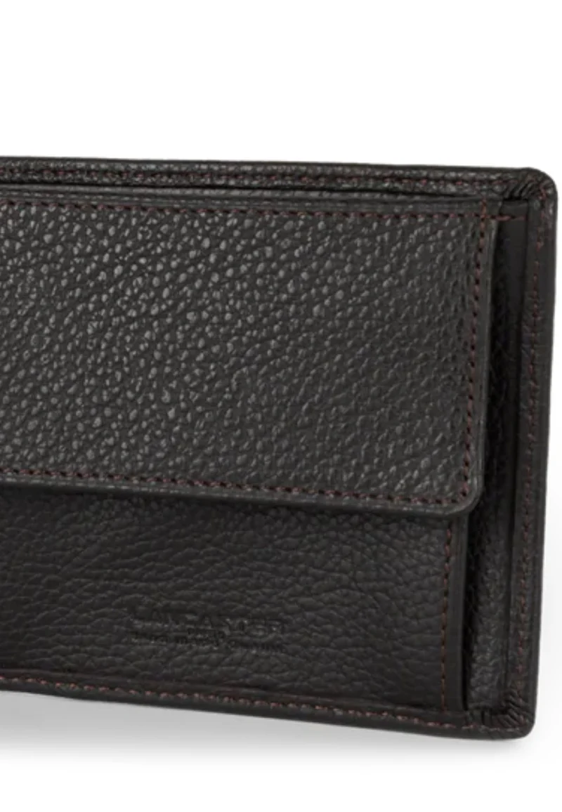 Lancaster Porte-cartes Pliée L Milano Gentlemen Cuir Marron