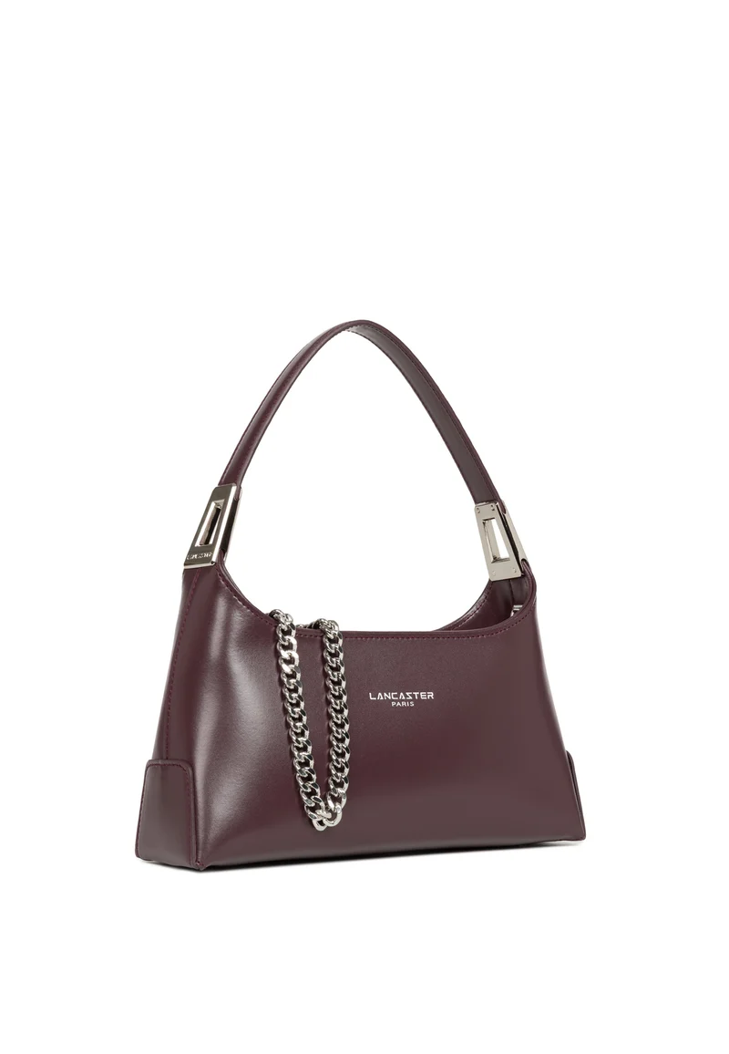 Lancaster Sac à main Zippé S Suave Ace Cuir Bordeaux Foncé