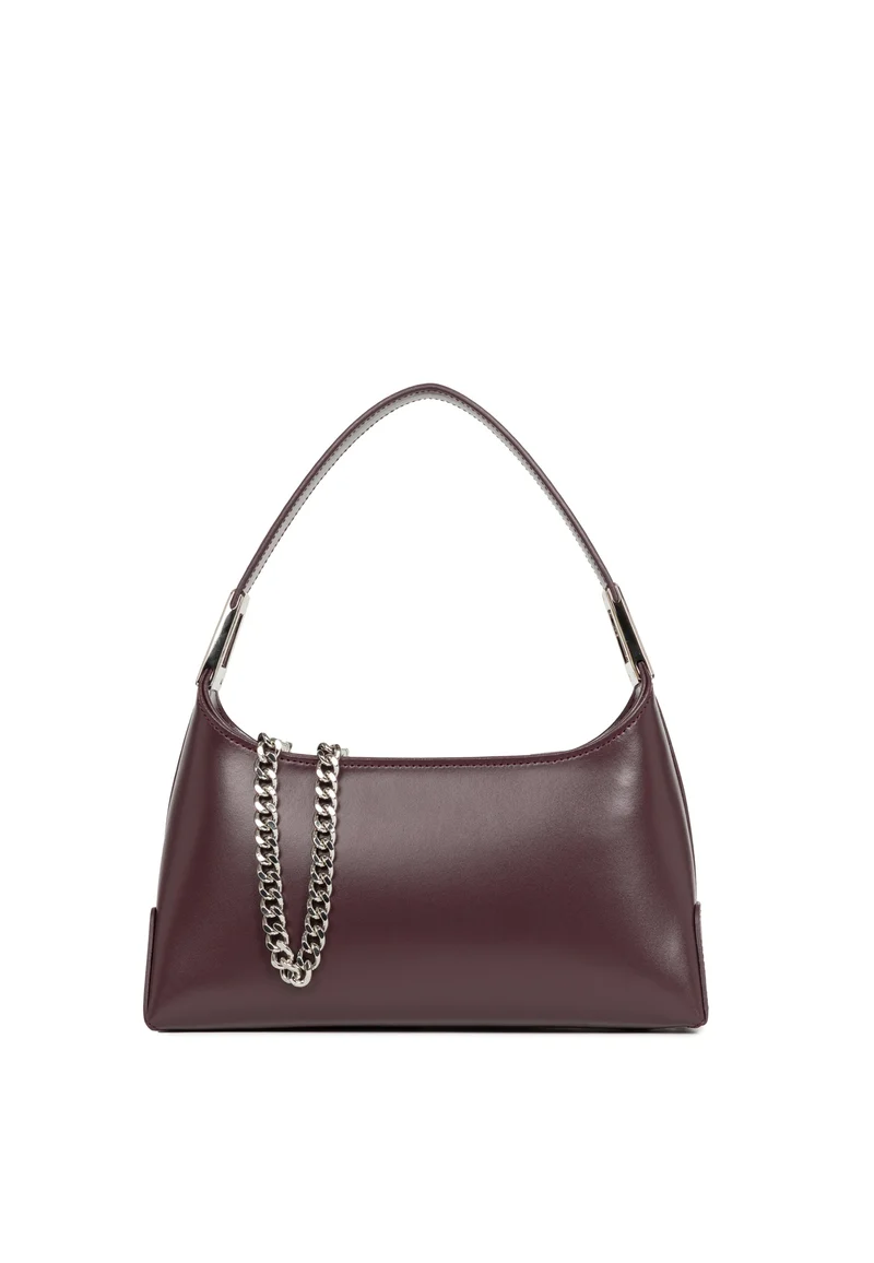 Lancaster Sac à main Zippé S Suave Ace Cuir Bordeaux Foncé