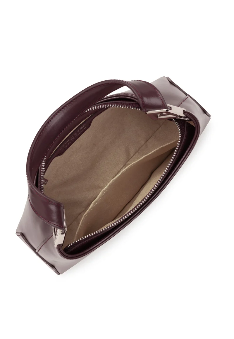 Lancaster Sac à main Zippé S Suave Ace Cuir Bordeaux Foncé