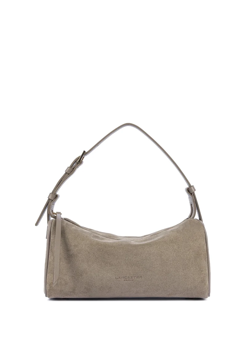 Lancaster Sac rectangle Zippé M Suède Galet