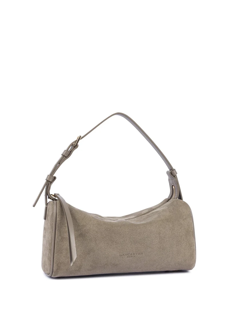 Lancaster Sac rectangle Zippé M Suède Galet