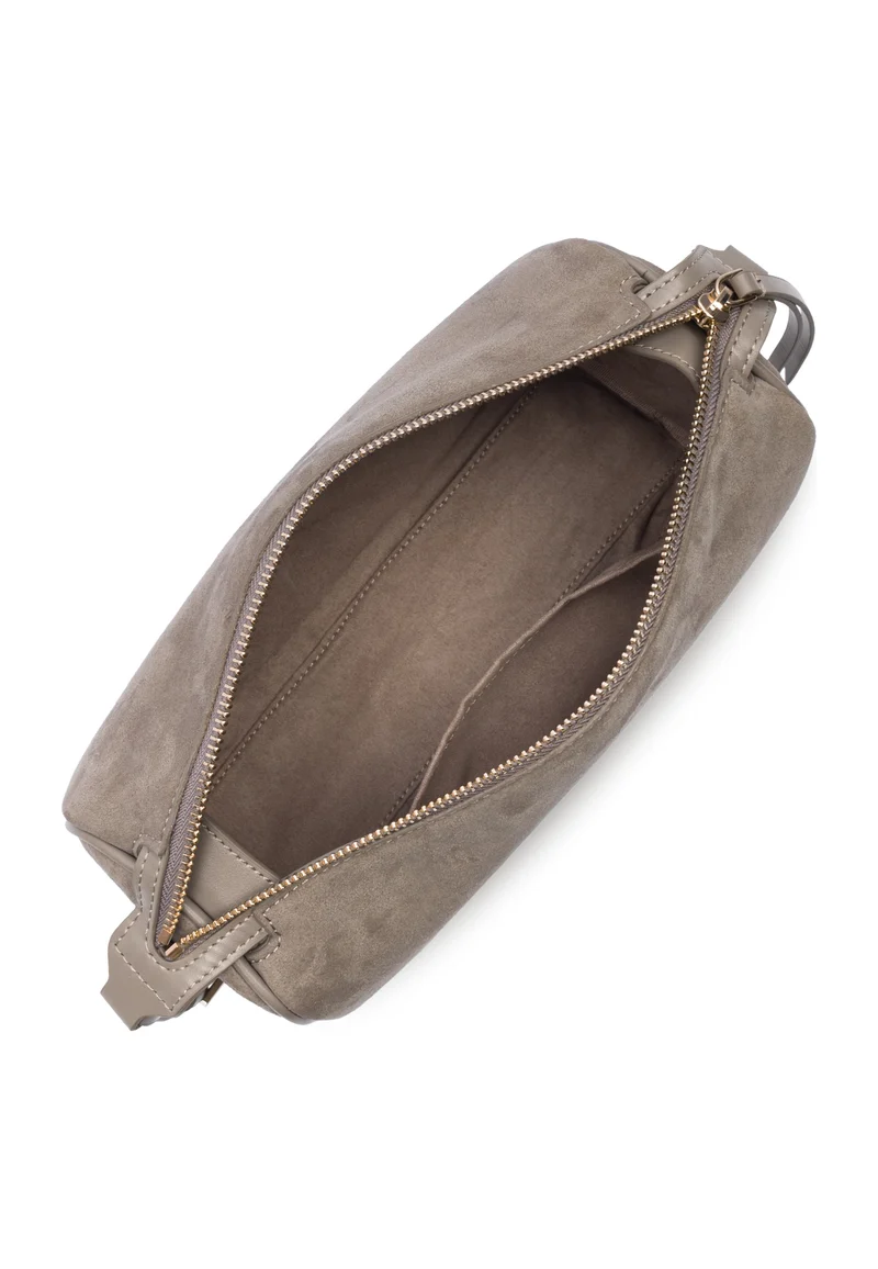 Lancaster Sac rectangle Zippé M Suède Galet