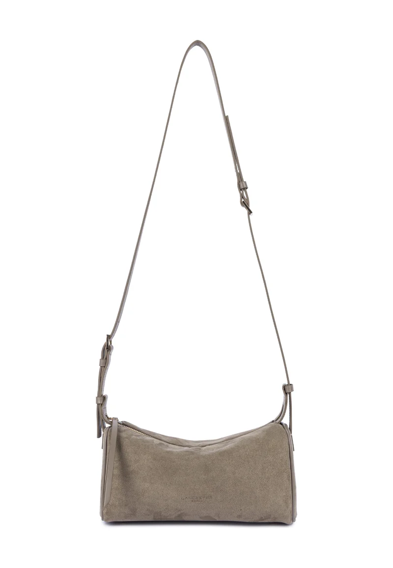 Lancaster Sac rectangle Zippé M Suède Galet