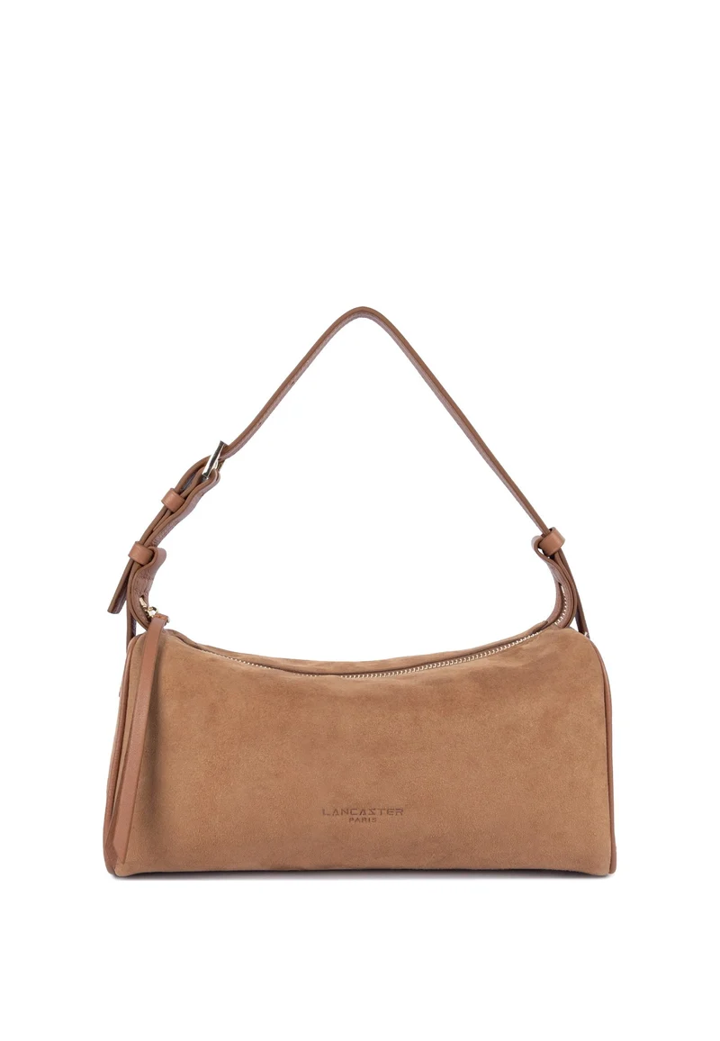 Lancaster Sac rectangle Zippé M Suède Camel