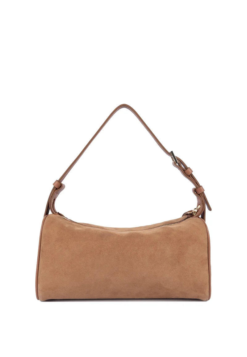Lancaster Sac rectangle Zippé M Suède Camel