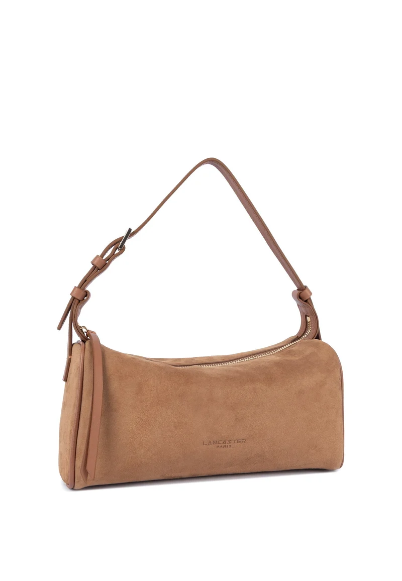 Lancaster Sac rectangle Zippé M Suède Camel