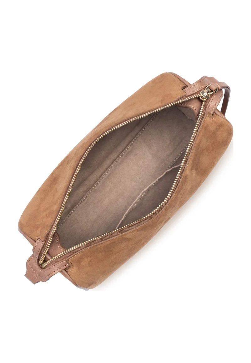 Lancaster Sac rectangle Zippé M Suède Camel