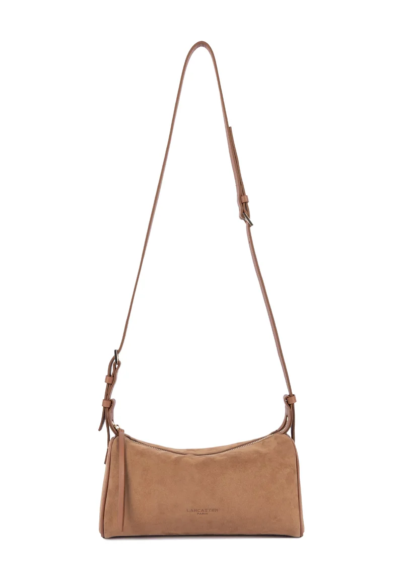 Lancaster Sac rectangle Zippé M Suède Camel