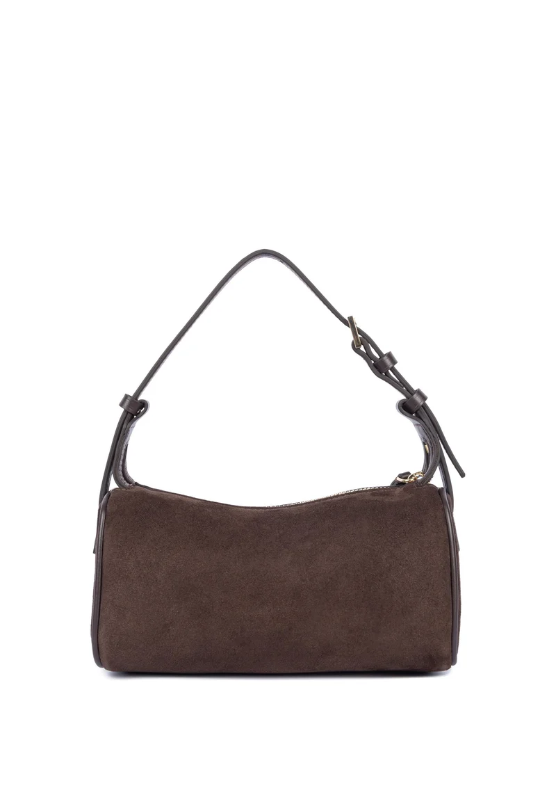Lancaster Sac rectangle Zippé S Suède Marron