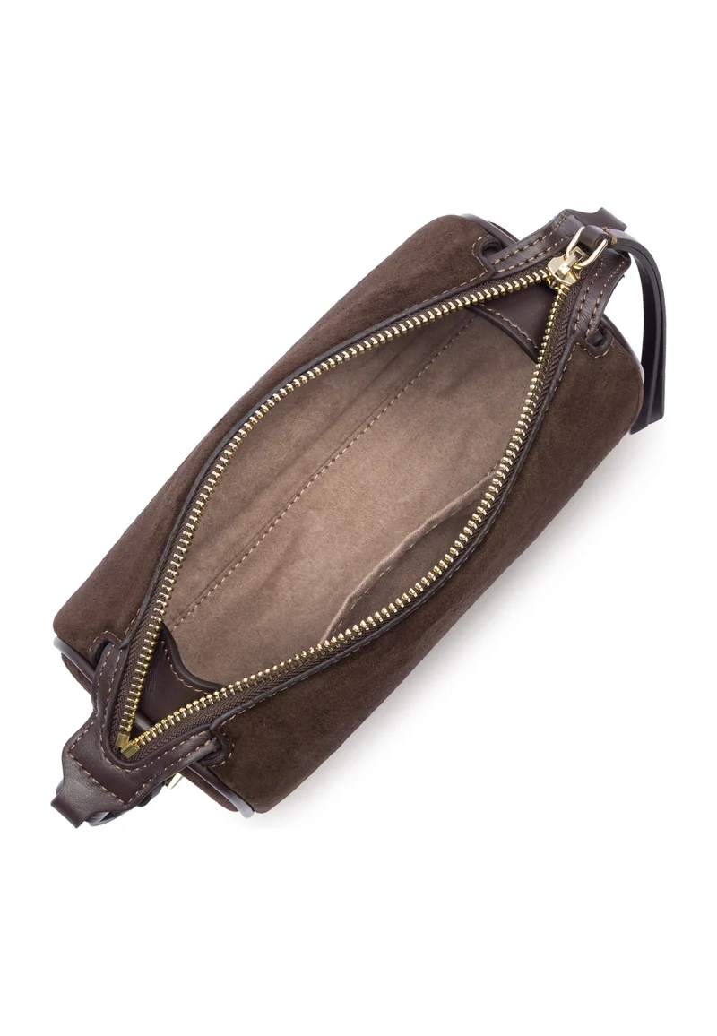 Lancaster Sac rectangle Zippé S Suède Marron