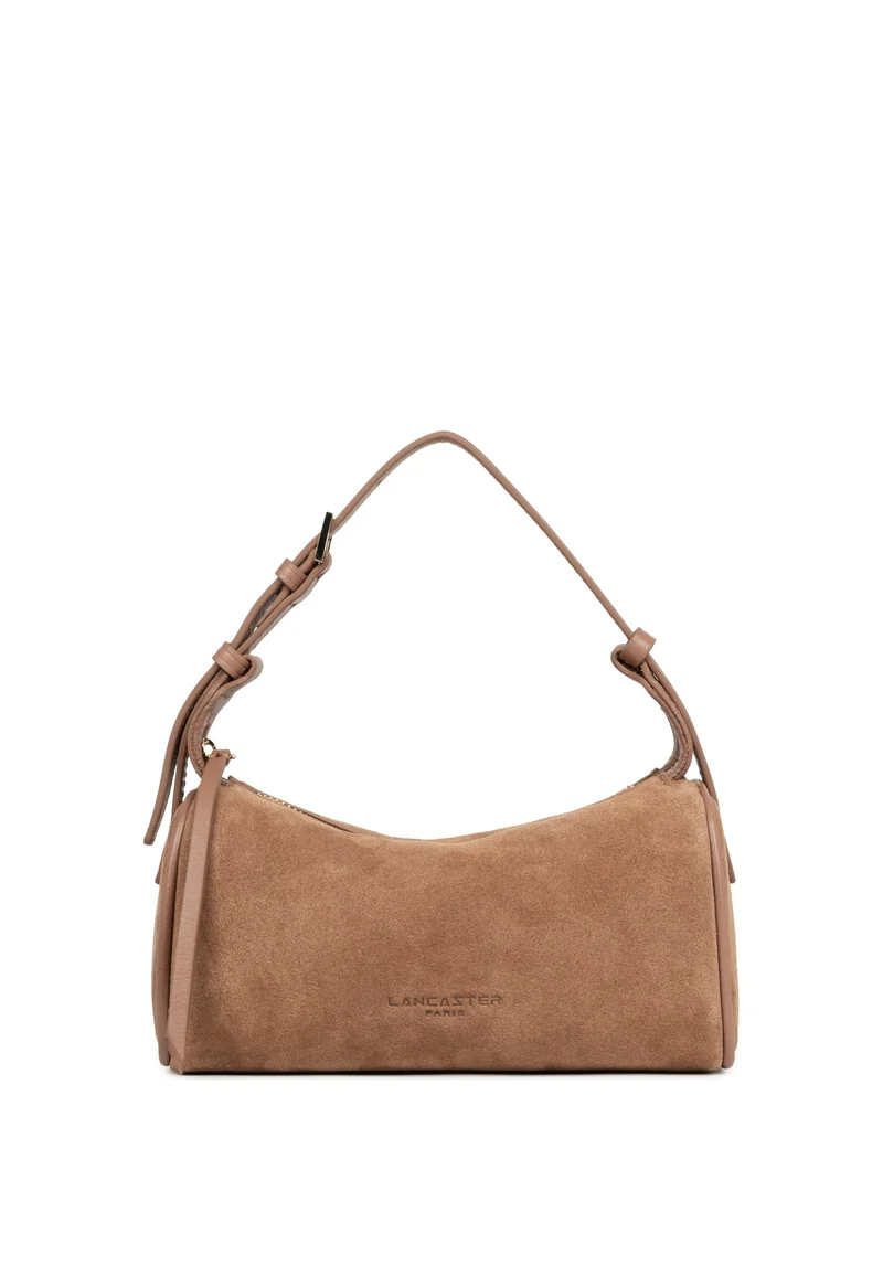 Lancaster Sac rectangle Zippé S Suède Camel