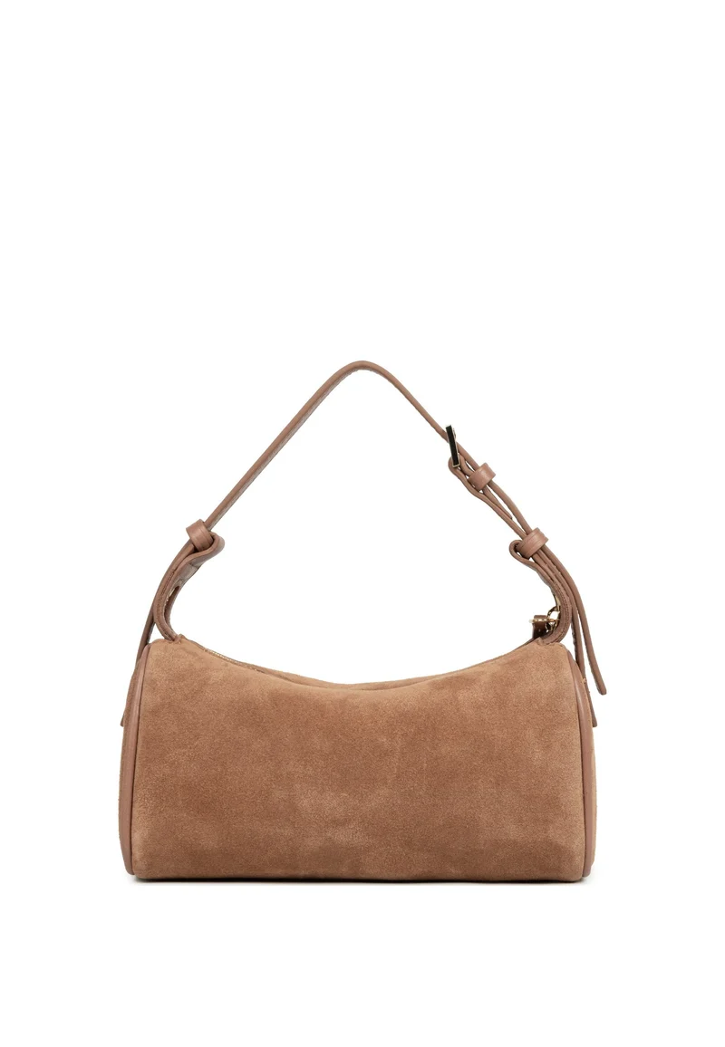 Lancaster Sac rectangle Zippé S Suède Camel