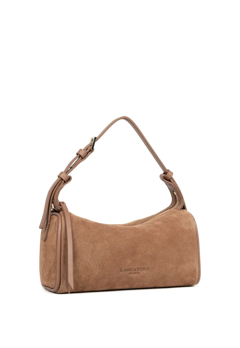 Lancaster Sac rectangle Zippé S Suède Camel