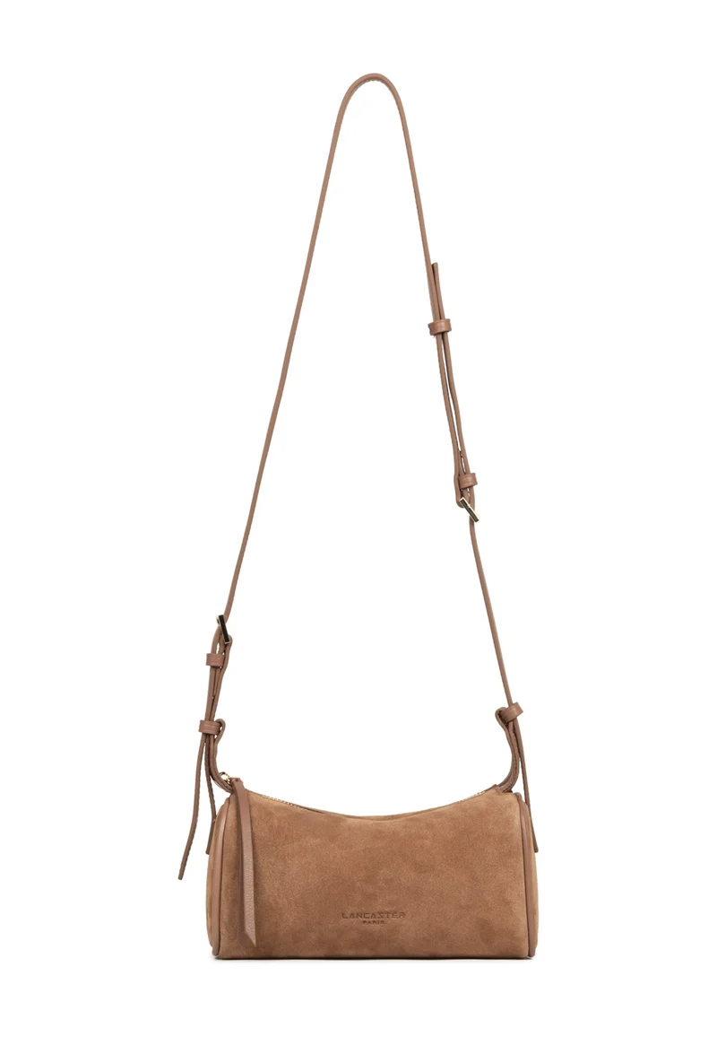 Lancaster Sac rectangle Zippé S Suède Camel