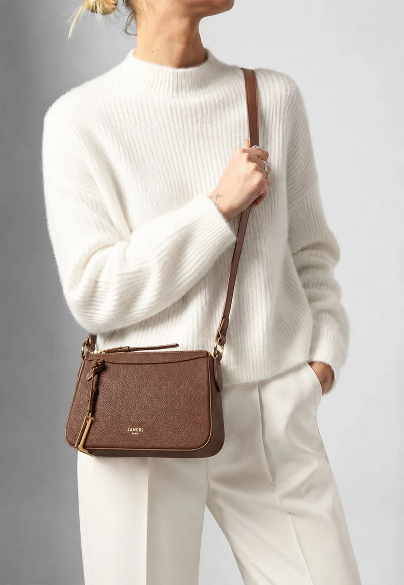 Lancel Faubourg Mini Sac Bandoulière Zippé Noix De Coco