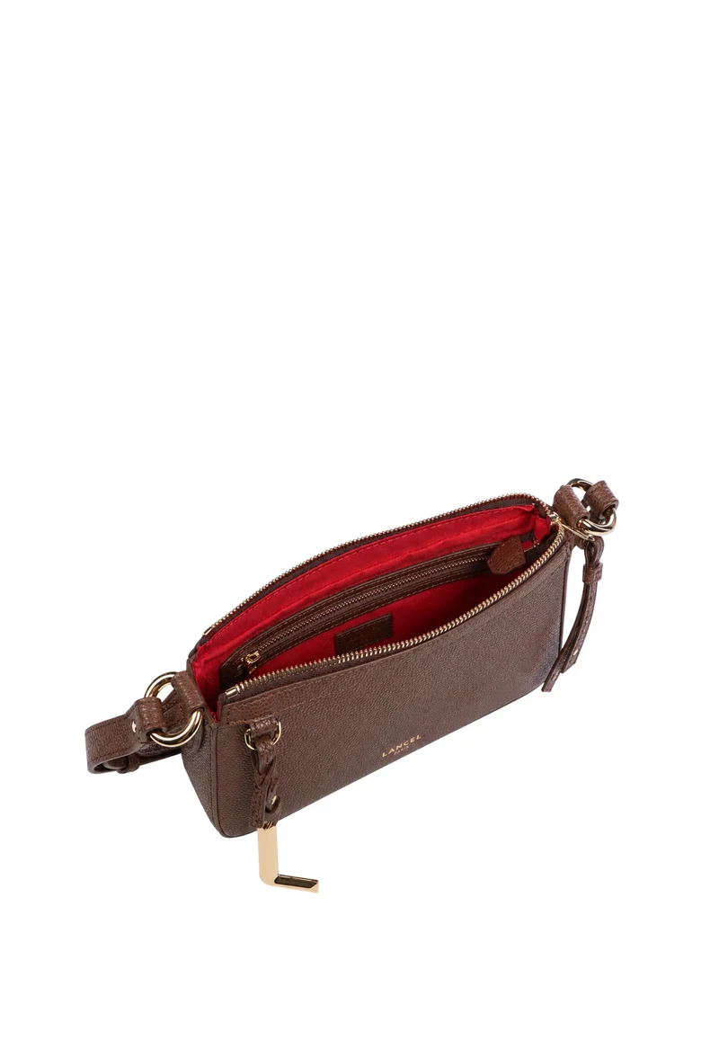 Lancel Faubourg Mini Sac Bandoulière Zippé Noix De Coco
