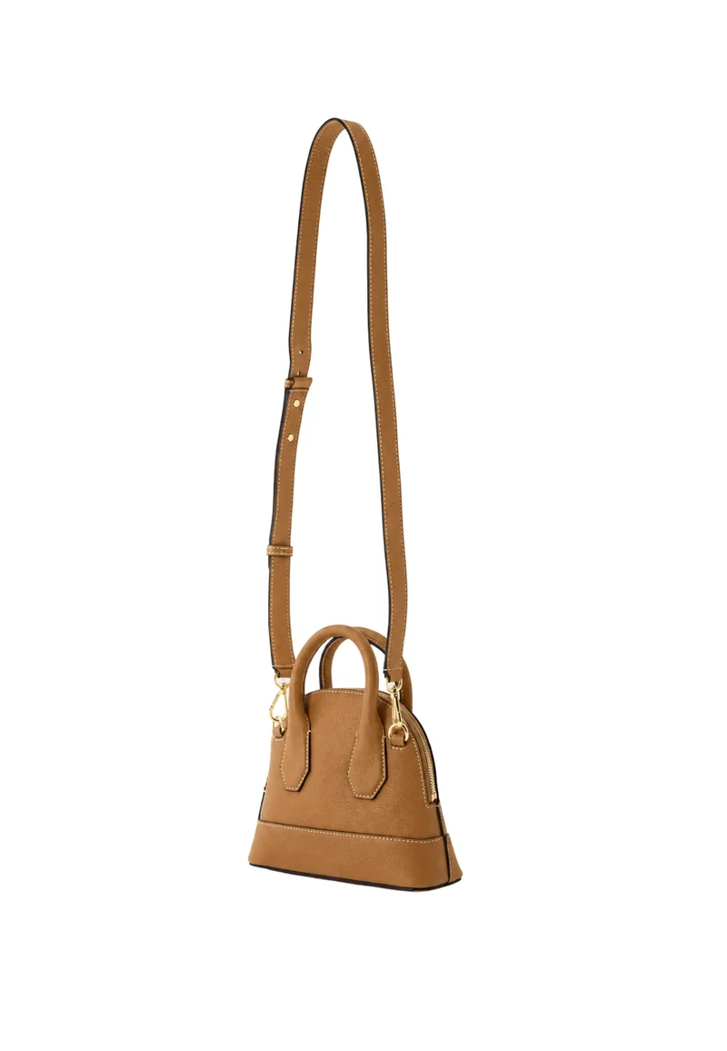 Lancel Belleville Mini Sac Bugatti Cuir Camel