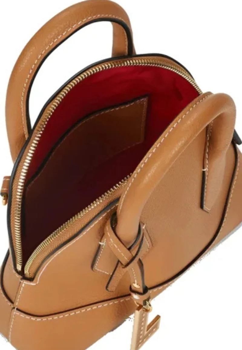 Lancel Belleville Mini Sac Bugatti Cuir Camel