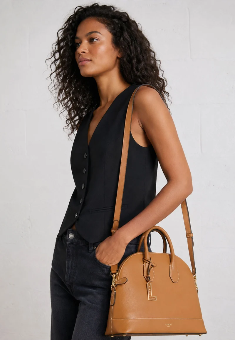 Lancel Belleville Sac Bugatti M Cuir Camel