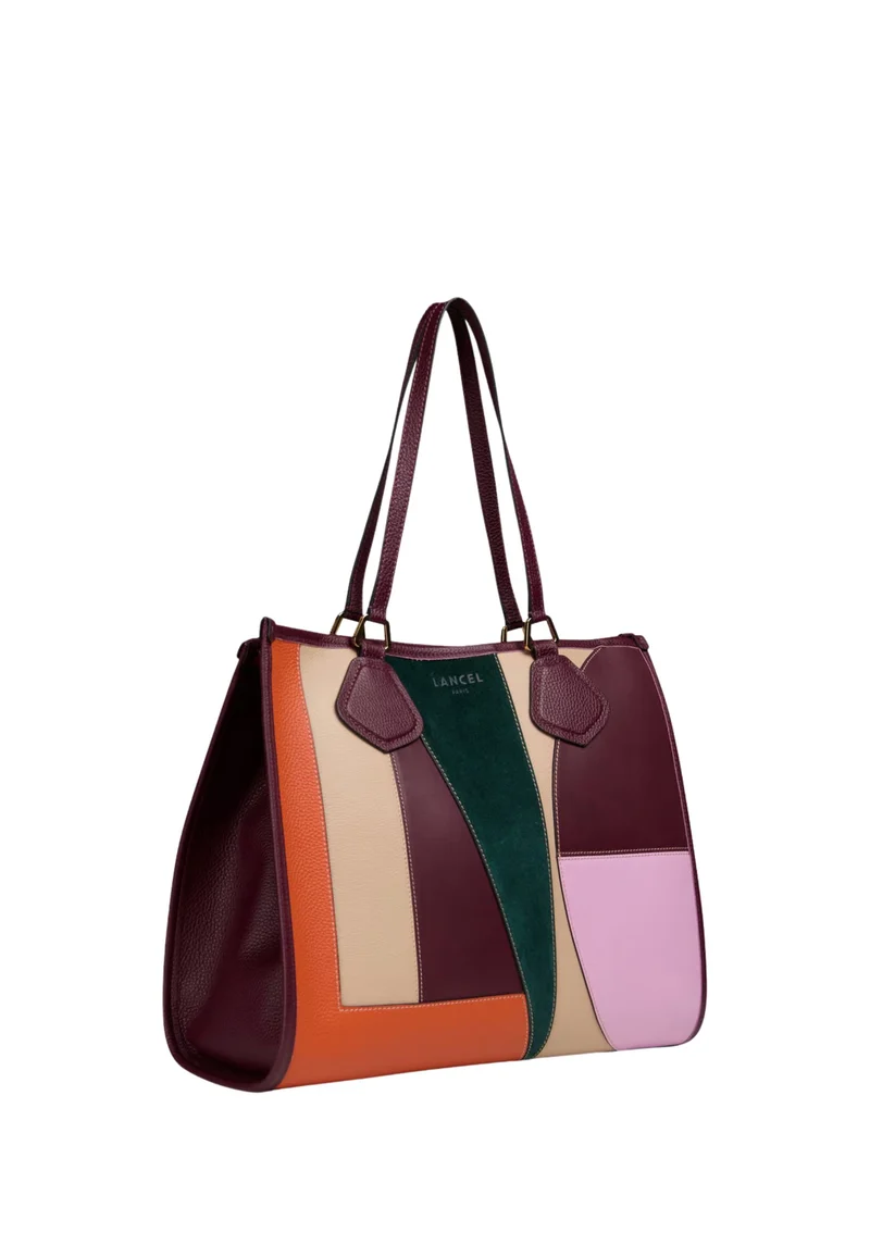 Lancel Jour Cabas Zippé L Cuir Multicolore