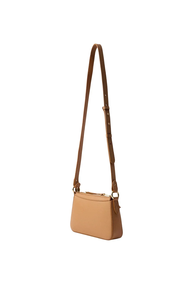 Lancel Faubourg Mini Sac Bandoulière Zippé Camel