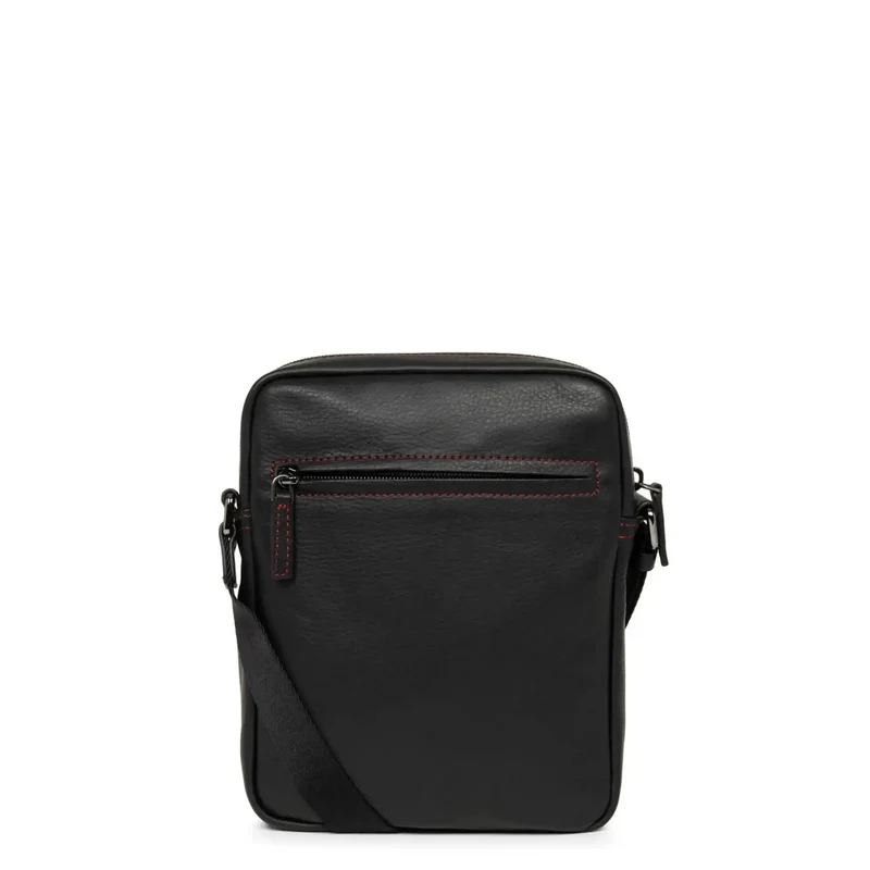 Lancaster Sacoche cuir de vachette SOFT VINTAGE Noir