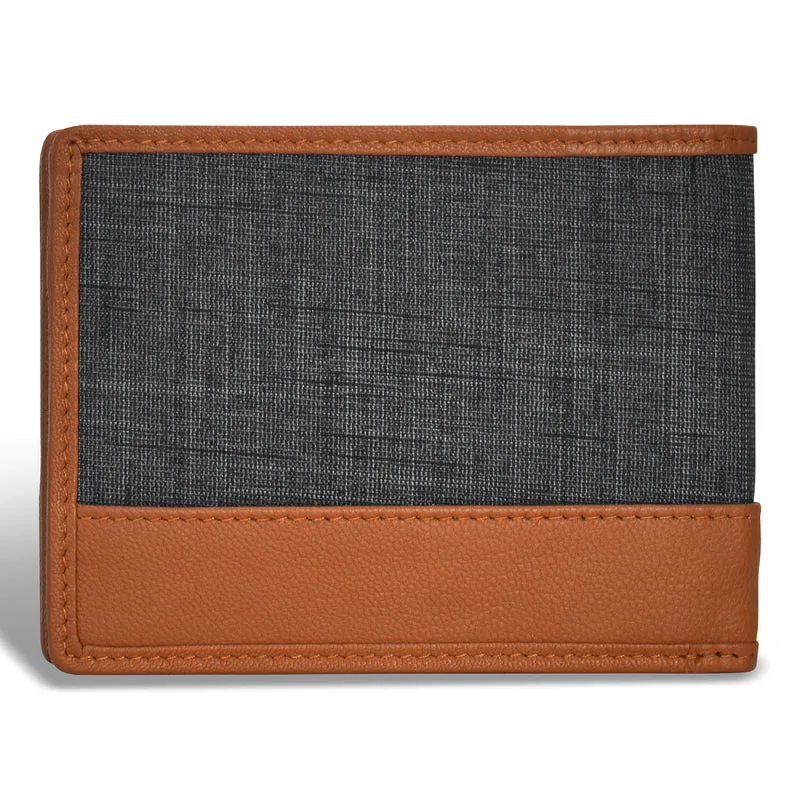 Denim / Leather Top Wing Wallet