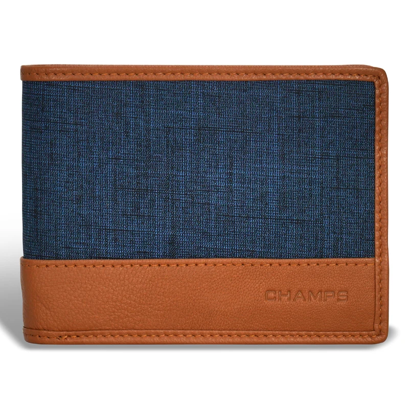 Denim / Leather Top Wing Wallet