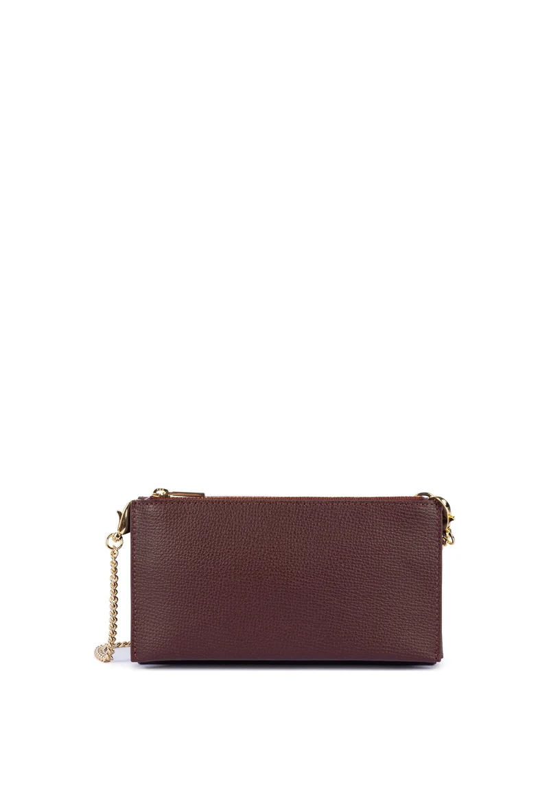 Lancaster Pochette A rabat avec pression Sierra PM Bordeaux foncé