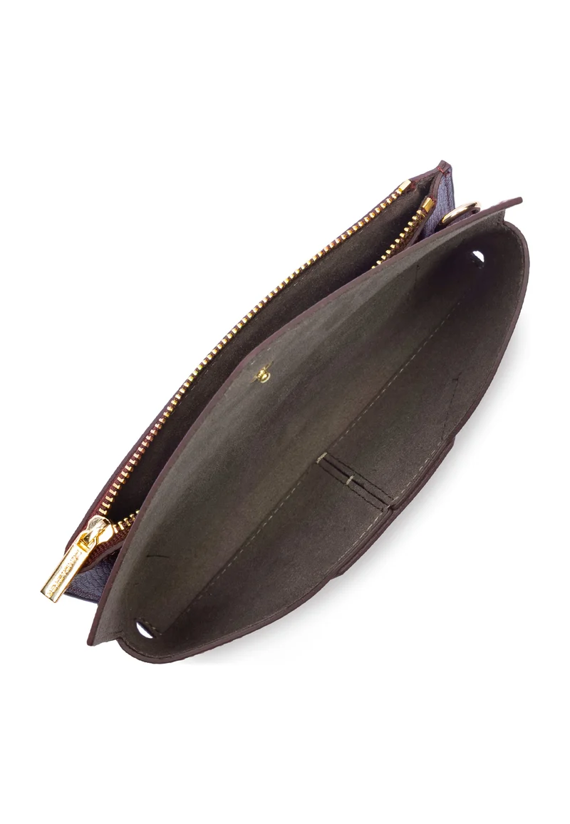 Lancaster Pochette A rabat avec pression Sierra PM Bordeaux foncé