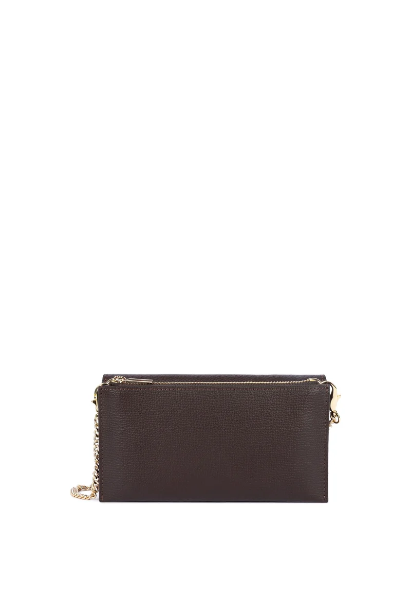 Lancaster Pochette A rabat avec pression Sierra PM Marron Foncé