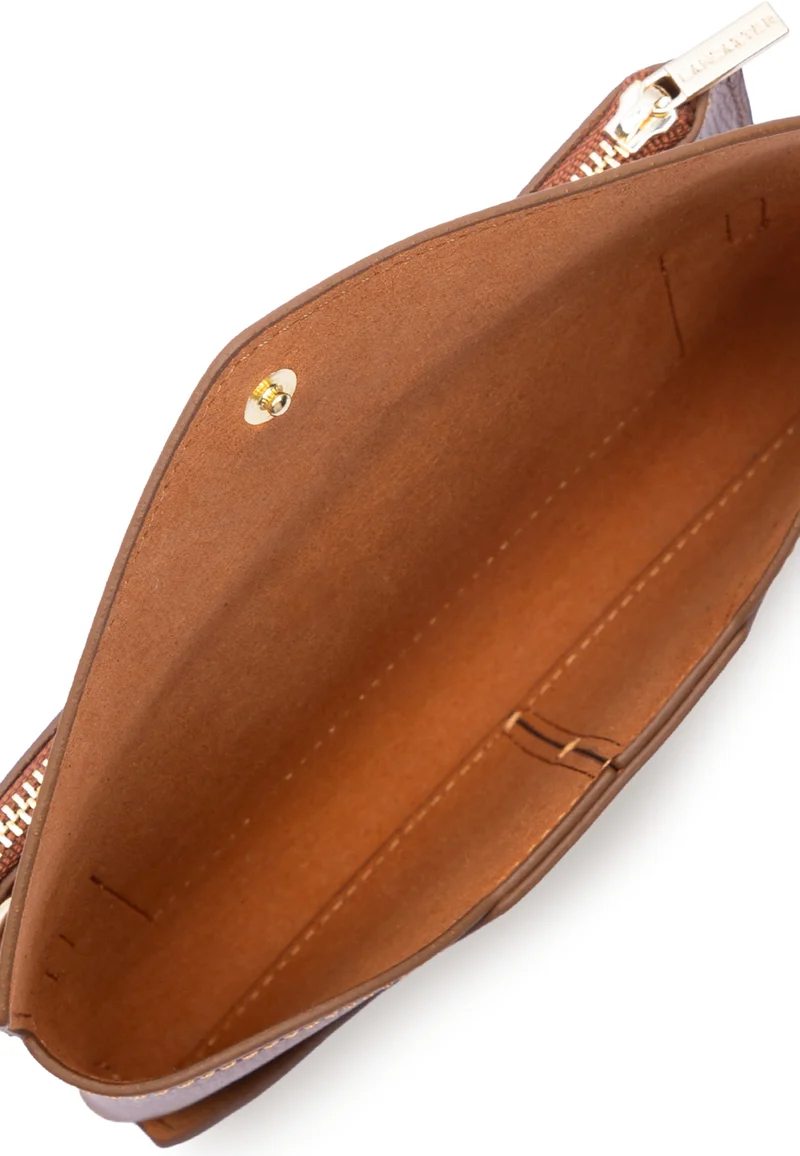 Lancaster Pochette A rabat avec pression Sierra PM Camel