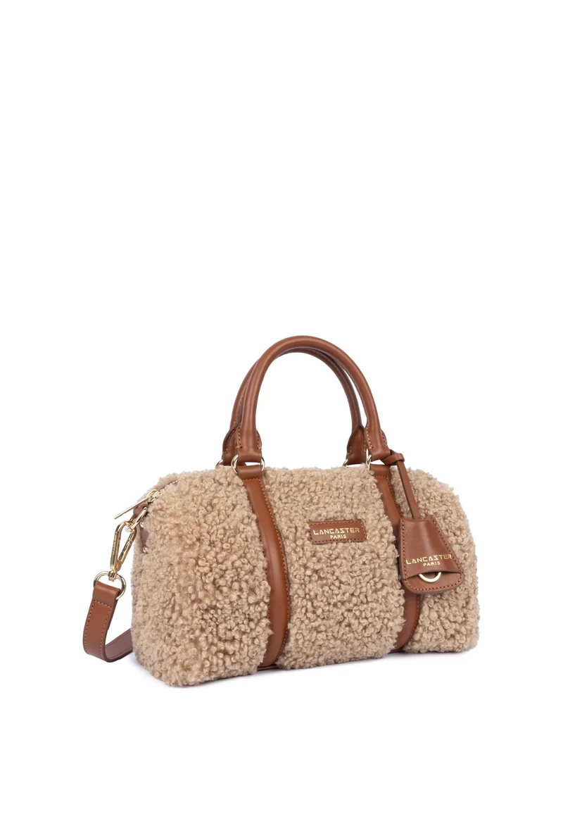 Lancaster Sac polochon Zippé M Moumoute Cognac