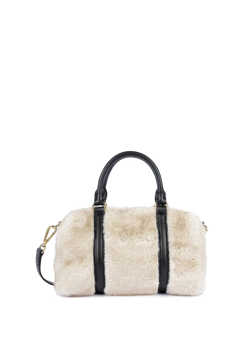 Lancaster Sac polochon Zippé M Moumoute Ecru - Noir