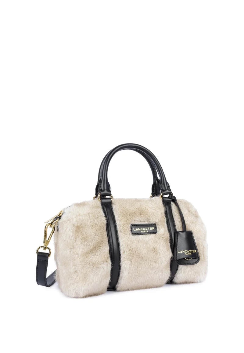 Lancaster Sac polochon Zippé M Moumoute Ecru - Noir