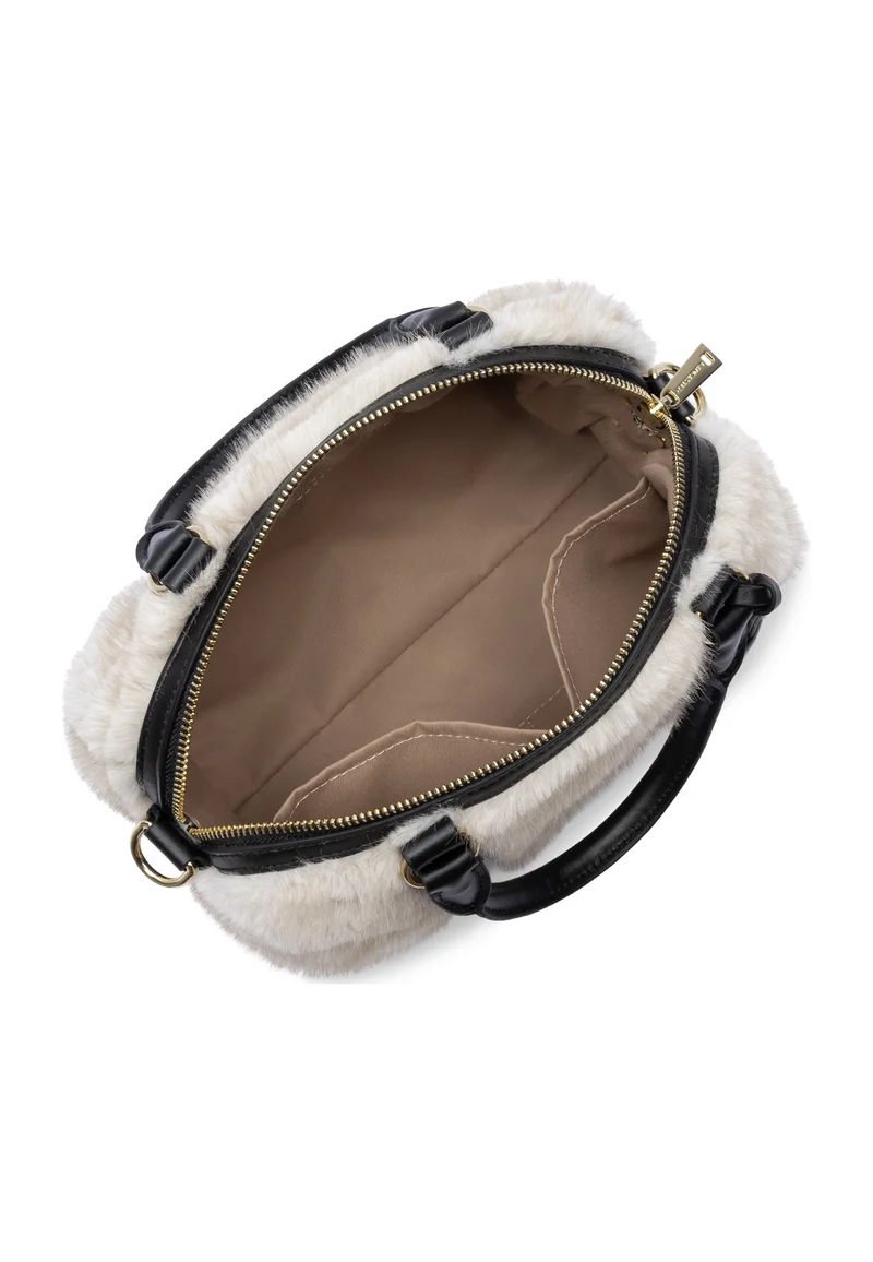 Lancaster Sac polochon Zippé M Moumoute Ecru - Noir