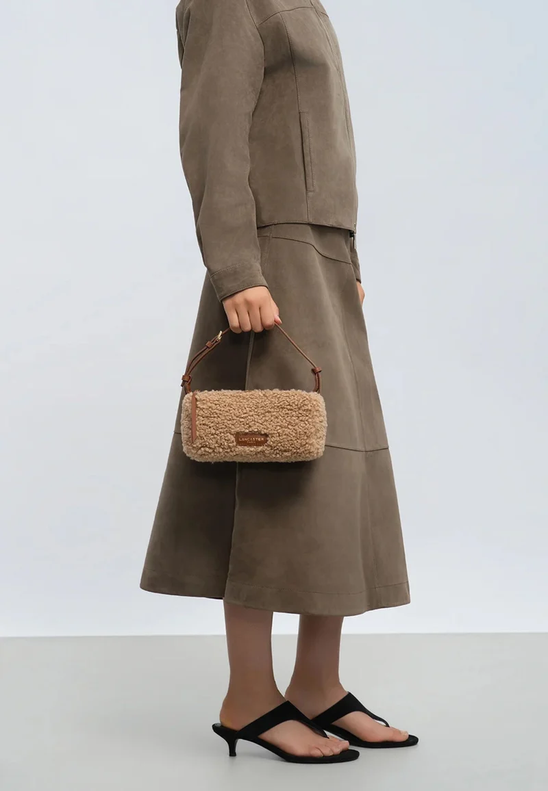 Lancaster Sac rectangle Zippé S Moumoute Cognac