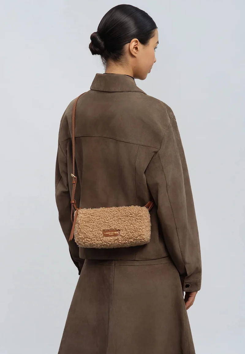 Lancaster Sac rectangle Zippé S Moumoute Cognac
